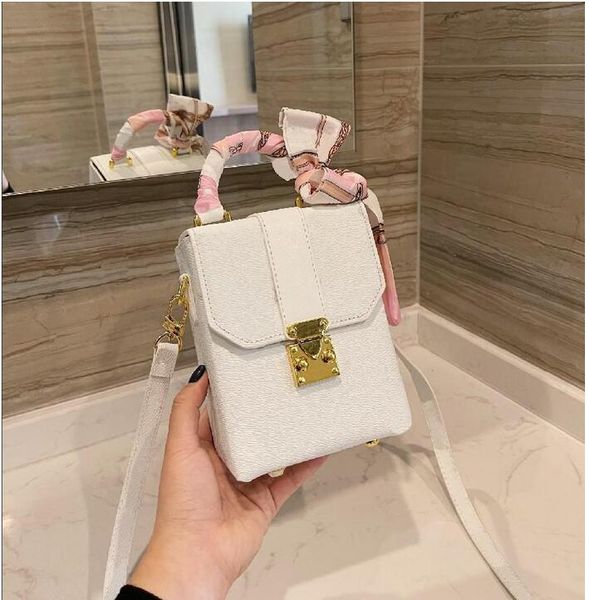 

designer cross flip bags mobile brown womens print little box ribbon classic handbag dimensional decorated body three bag rectangu 2021