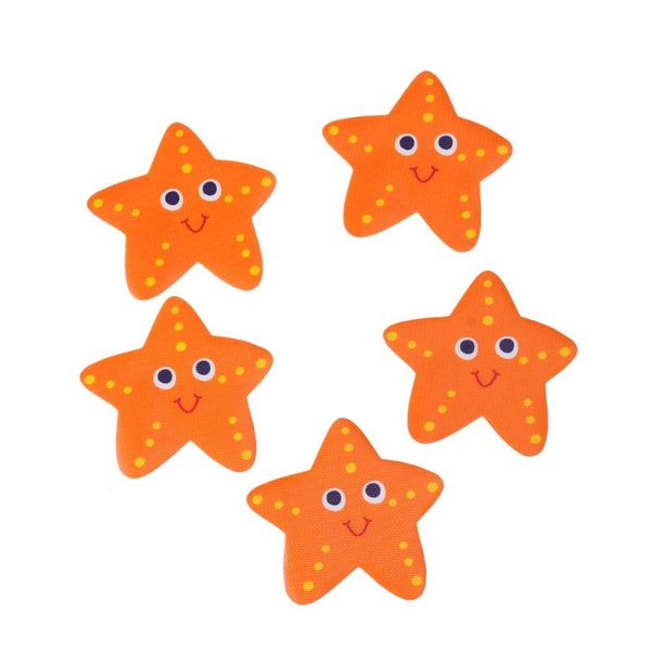 

bath mats 5x tub non safety treads sticker bathroom applique decal (orange)