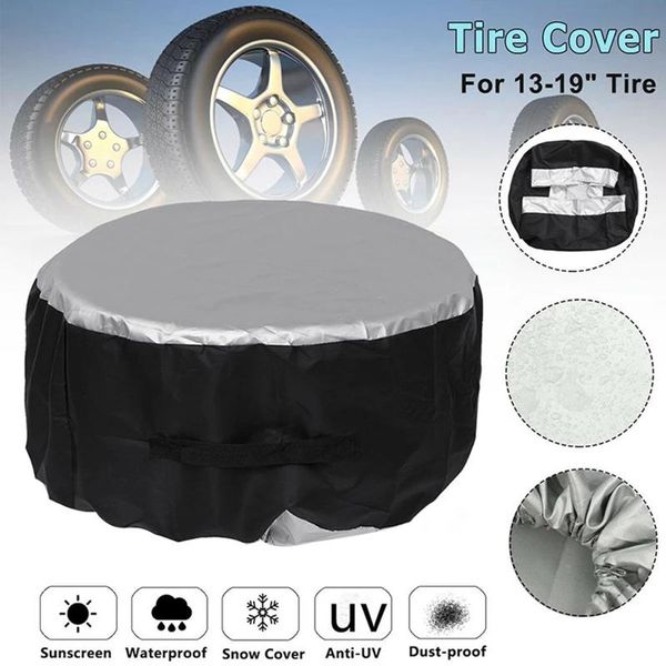 

car organizer tire cover case spares storage bags carry tote polyester for wheel protection covers
