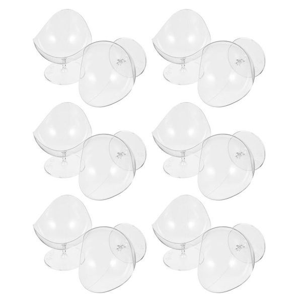 

disposable cups & straws 12pcs party cocktail clear dessert