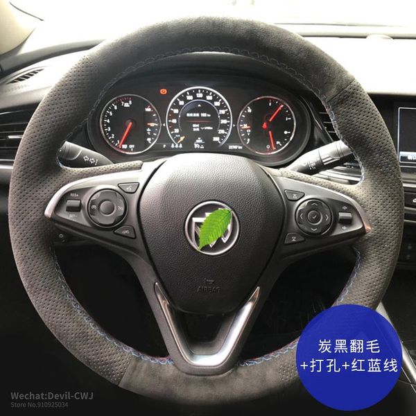 

steering wheel cover for buick encore enclave regal larcosse envision excelle xt gt suede leather grip interior accessories