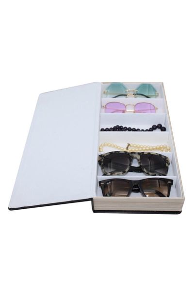 

glasses box of 6 book model black 13556 bath accessory set