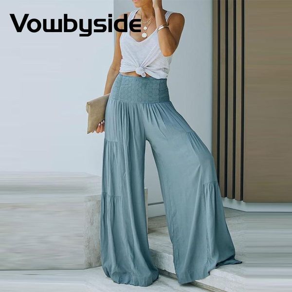

women's pants & capris high waist hollow out ruched wide leg, Black;white