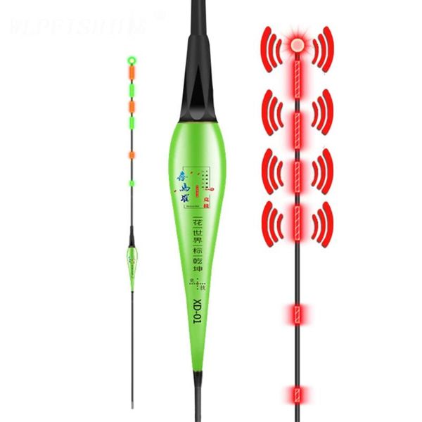 

fishing accessories 1pcs smart float vertical buoy floats with flashing alarm electric gravity sensor tackle