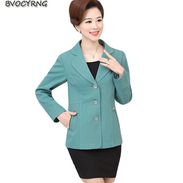 

women's jackets middle-aged and elderly women spring autumn thin coat mother short small suit female fashion plus size jacket, Black;brown