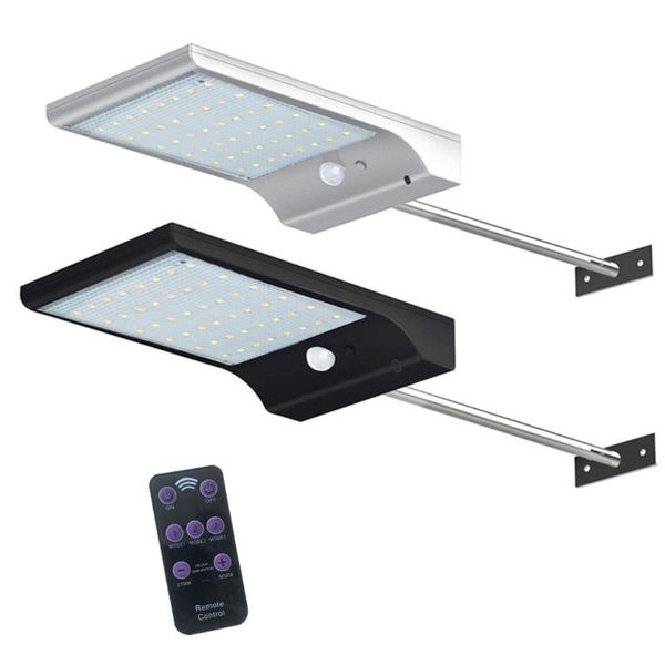 

solar lamps outdoors led light 48led pir motion sensor with remote contro 2700k-6000k powered street for outdoor lighting