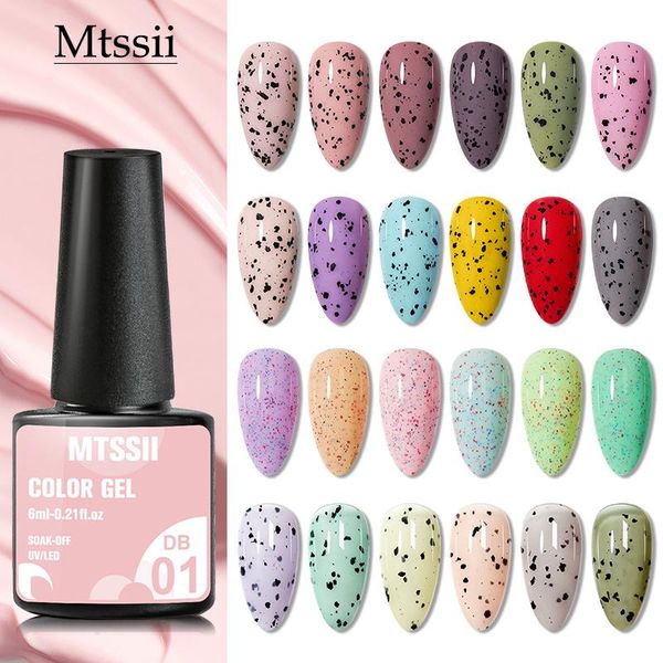 

nail gel mtssii eggshell polish 6ml transparent soak off art uv led varnish with any color base coat, Red;pink
