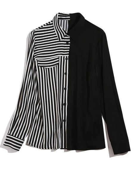 

women's blouses & shirts 2021 zebra pattern womens and long sleeve bluzki damskie black tunika koszula damska, White