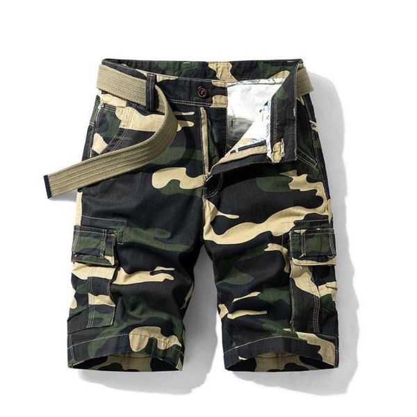 

shorts men cool camouflage summer cotton casual short pants brand clothing comfortable camo cargo men's, White;black