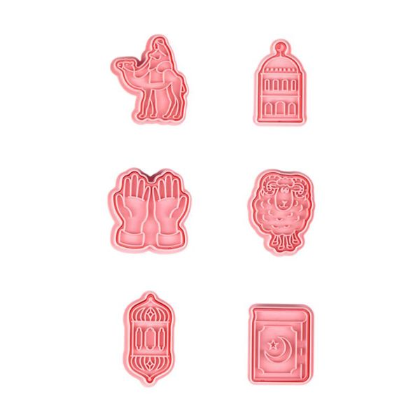 

baking moulds 6pcs 3d biscuits mold diy silicone ramadan party bakery