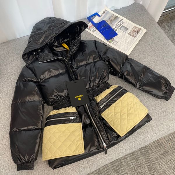 

down jacket paint temperament waist new style, Black