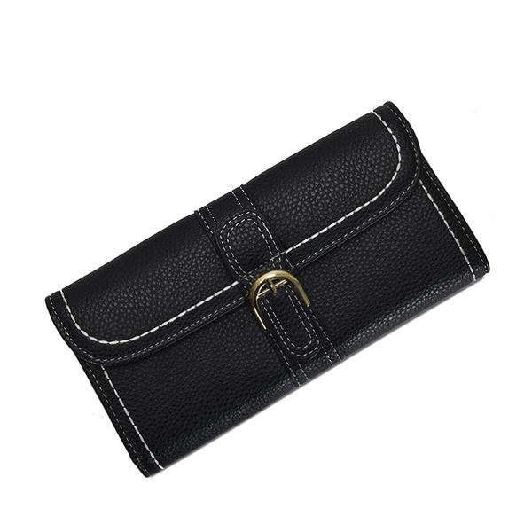 

shengxue beauty spring new women's long thick line wallet, Red;black