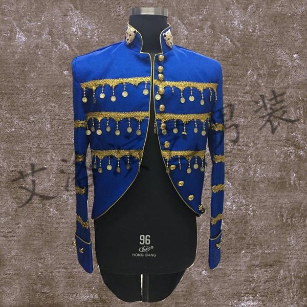 

xs-5xl 2021 men's clothing fashion slim studio po groom costume wedding rock tails swallowt suit plus size singer costumes suits & blaz, White;black