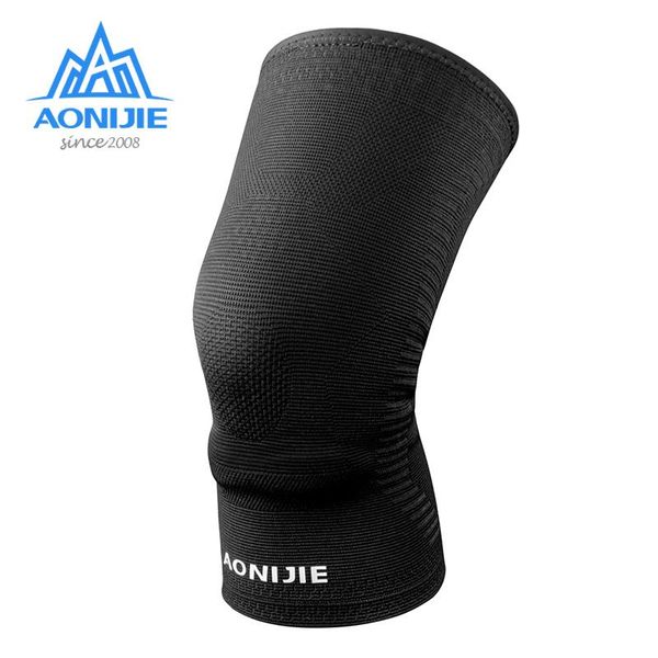 

aonijie one piece knee pad professional protective brace support portable compression sleeve e4406 for gym running hiking elbow & pads, Black;gray