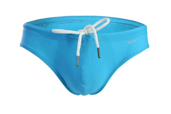 

straight swimming trunks men's triangle swimsuit 7001, White;black