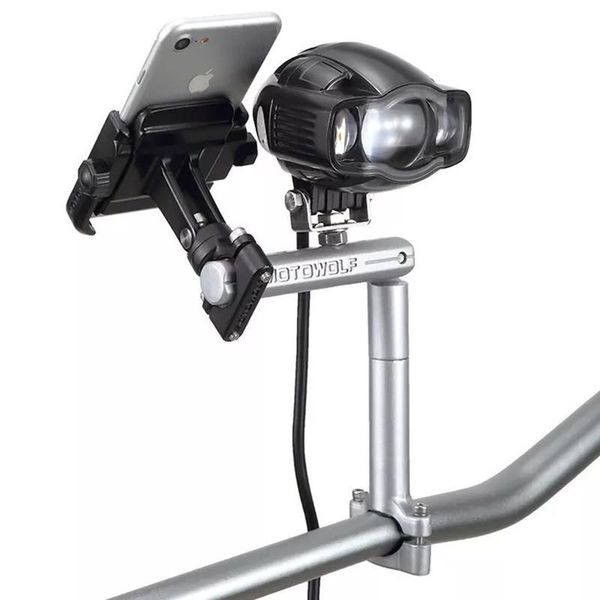 

motorcycle mirrors multi function 22mm 7/8" adjustable handlebar cross bar strengthen lever