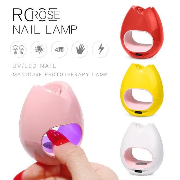 

style rose nail piece light therapy machine manicure potherapy lamp usb sun led quick-drying polish baking dryers