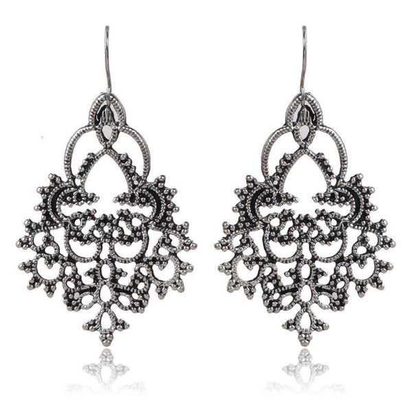 

earring snowflake earrings electroplating sier earrings hy-7065, Golden