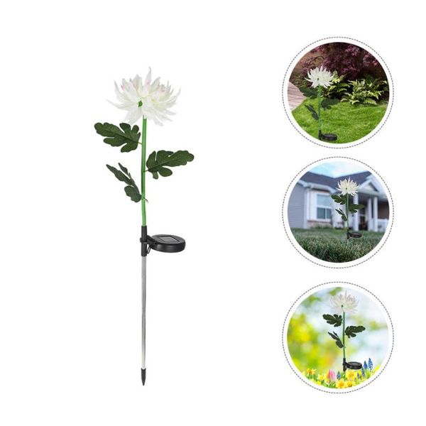 

lawn lamps chrysanthemum shape light creative led solar lamp outdoor decorative