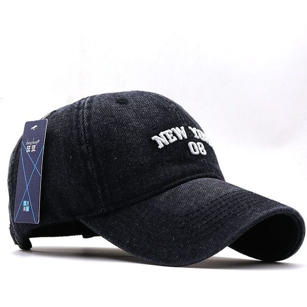 

ball cap york letter embroidered sunscreen lovers wash cowboy baseball, Blue;gray