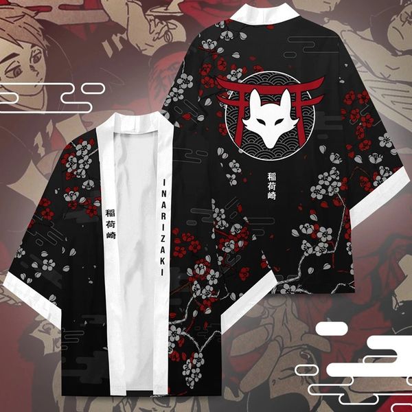 

anime costumes new anime haikyuu to the inarizaki cosplay costumes kimono teens cardigan haori cloak casual jacket pajamas bathrobe co, Black
