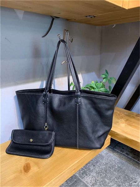 

handbags purse totes large capacity ladies simple shopping leather shoulder bags 02