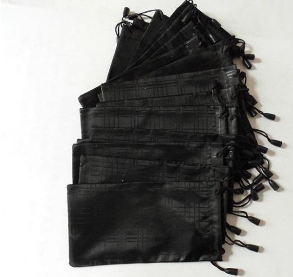 

2021 wholesale 1000 pcs/lot glasses case soft waterproof plaid cloth sunglasses bag glasses pouch black color free