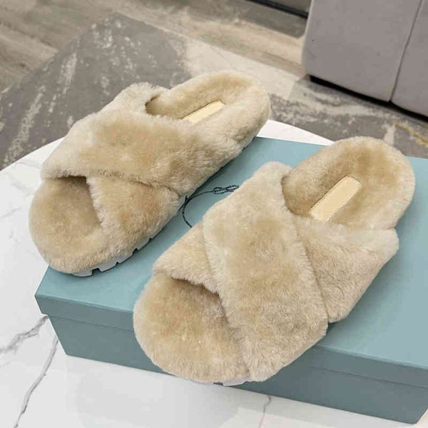 

sandals chinelos de pele com marca alta qualida, moda feminina, pantufas inverno femininas, quentes, internas lÃ£ macia, 2y2c, Black