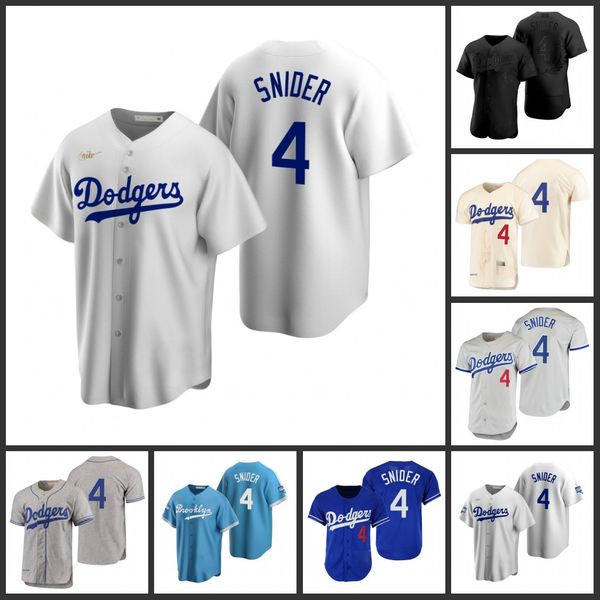 

los angeles dodgers men 4 duke snider women youthjersey, Black;red