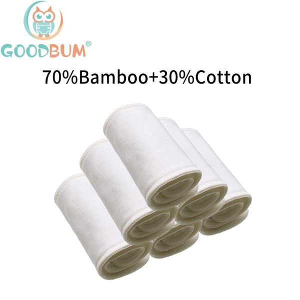 

goodbum 4 layers reusable bamboo cotton diaper insert for baby cloth diapers