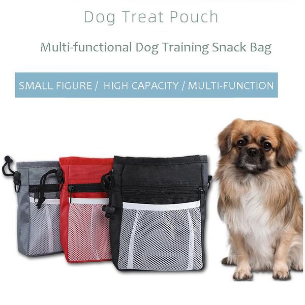

dog car seat covers outdoor pet treat pouch portable training bags food container puppy snack reward waist bag 15*6*18cm supplies