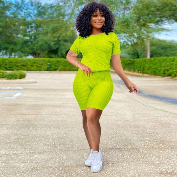 

women's pineapple cloth sports leisure yoga pants set women 2 piece t shirt sport shorts sportsuit workout tracksuit gym clothing, White;black