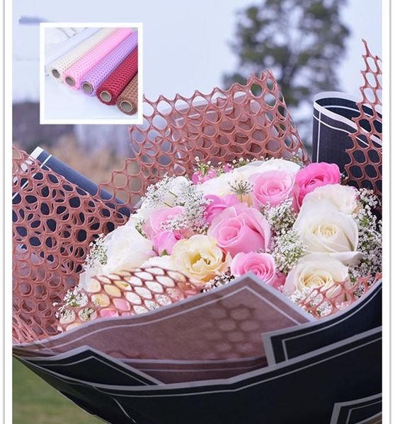 

other arts and crafts 60cm*5 yards flower packaging paper hollow material kraft bouquet florist supplies gift wrapping