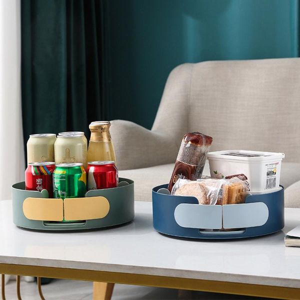 

multifunctional storage rack 360 degree rotation home fruits plate non-slip kitchen oil salt sauce vinegar seasoni & organization