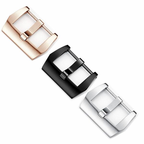 

watch bands 316 stainless steel 20mm 22mm 24mm 26mm silver black and rosegold screw buckle clasp for pam big, Black;brown