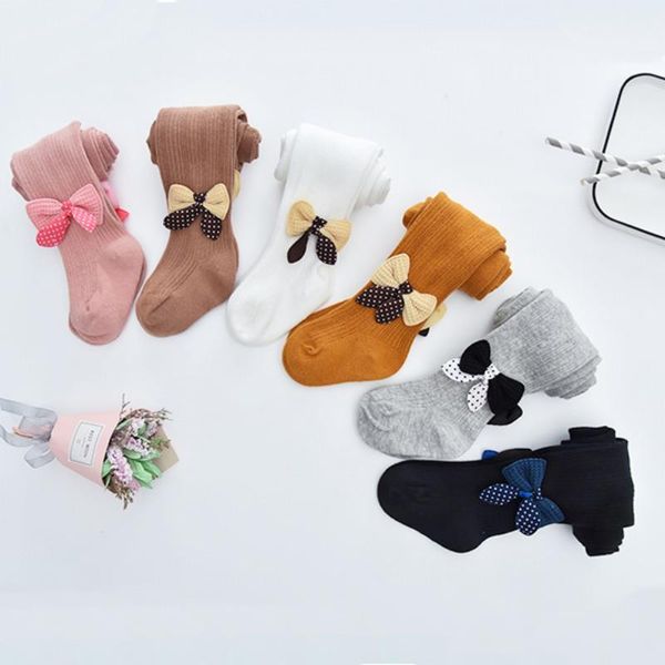 

footies 2021 toddler 0-4y kid girl ribbed stockings autumn winter baby tights cotton warm pantyhose solid candy color tight, Blue