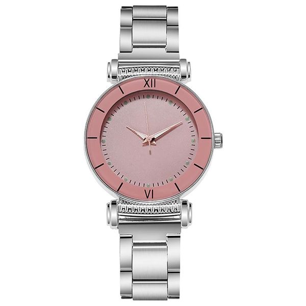 

wristwatches wrist watch women's watches clock female luxury quartz stainless steel dial casual bracele #g95, Slivery;brown