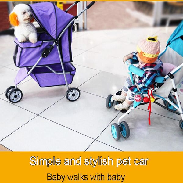 

dog car seat covers for small breeds dogs pet cart lightness fold three wheel four multi color trolley absorbers outdoor travel vehicl