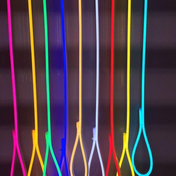 

neon strip light waterproof 12v 120led/m led cut strips flexible tape lamp bar outdoor sign board band tapes