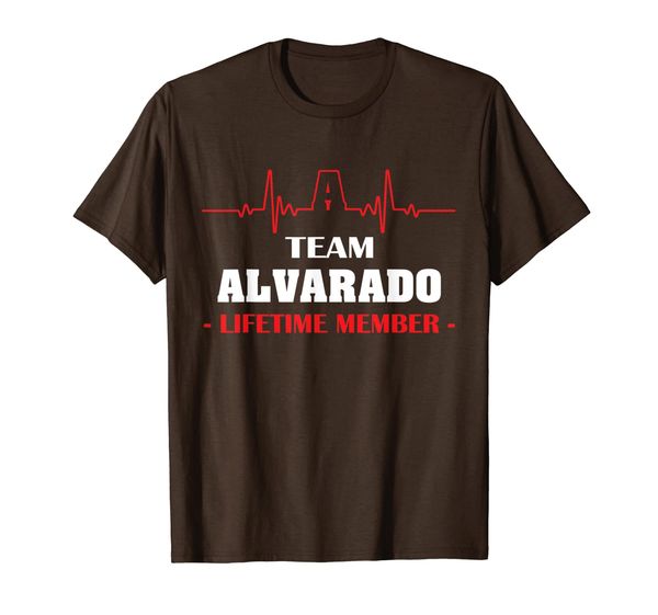 

team alvarado lifetime member family youth shirt father's da, White;black