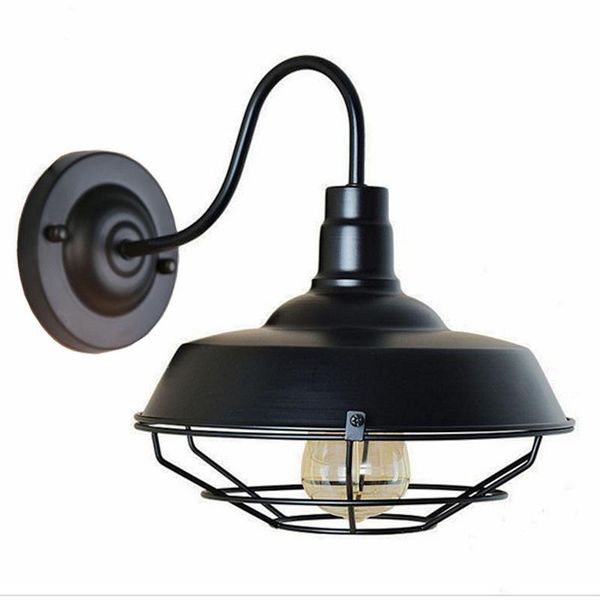 

wall lamp led retro industrial creative iron art net cover single head bar restaurant club decoration wf1212158