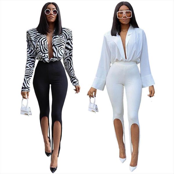 

fashion street style hollow women pants striped cloth high split bodybuilding waist tight step drop, Black;white