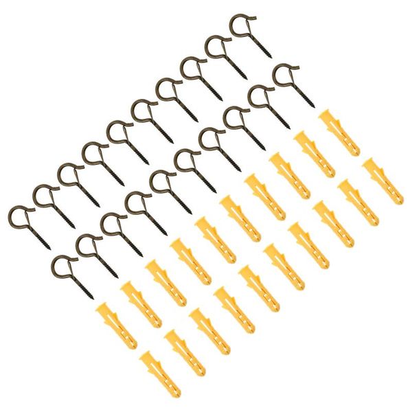 

hooks & rails 20pcs metal screw balcony plant hanging planter with screws