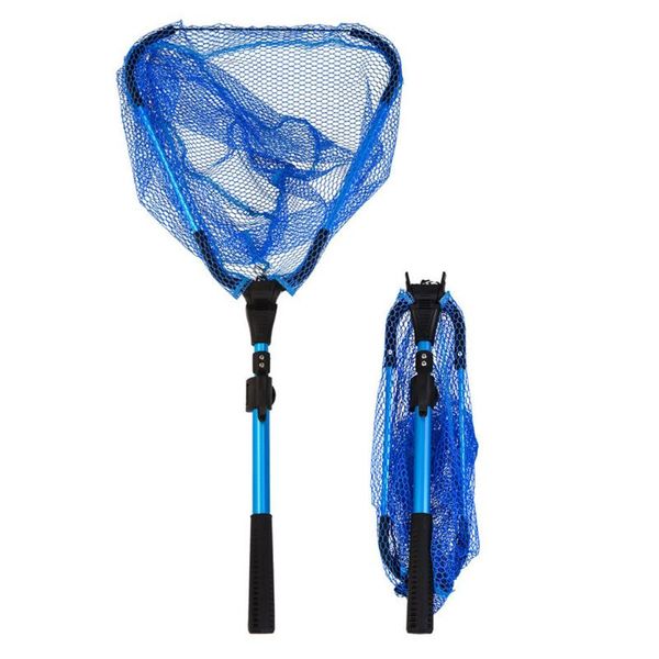

fishing accessories net tool aluminum alloy 98cm telescoping foldable landing pole casting network trap nets