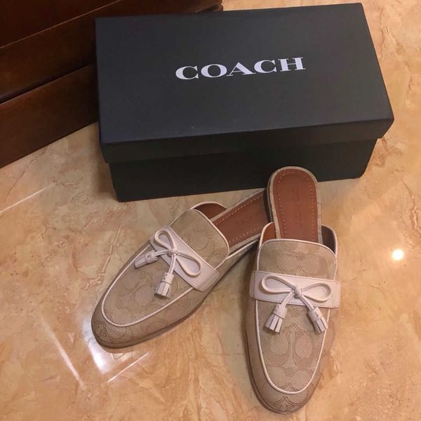 

summer new cshaped tassel bow half slippers for women kcf8 zmm, Black