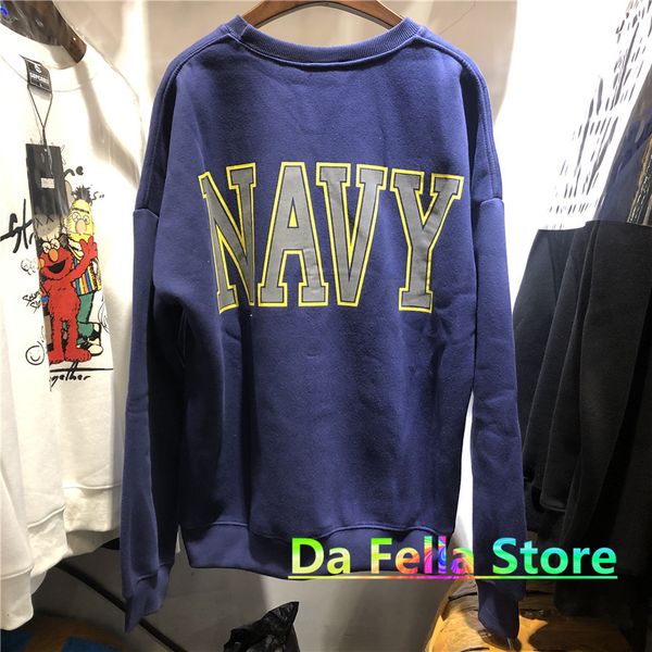 

men's hoodies & sweatshirts kanye west navy sweatshirts of the women's high-quality men's jerseys vintage united states refle, Black