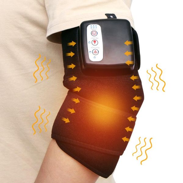 

knee heat massager protable wrap for joint pain relief physical treatment health care tool gift pads elbow &, Black;gray