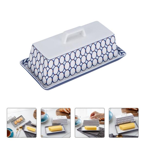 

dishes & plates 1pc butter dish serving plate keeper modern holder container