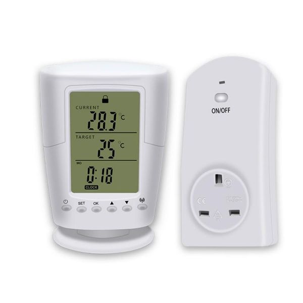 

smart power plugs wifi programmable thermostat temperature controller with eu us uk plug for water/electric floor heating water