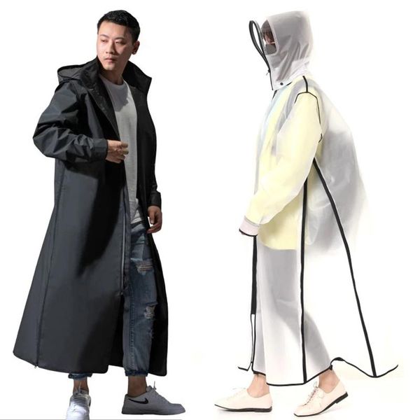 

raincoats hooded rain poncho waterproof windbreaker women raincoat men black clothes covers eva jacket coats motorcycle rainwear